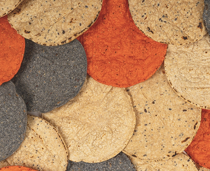 Variedades de tostadas de maíz nixtamalizado